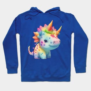 Cute Triceratops Polkadot Hoodie